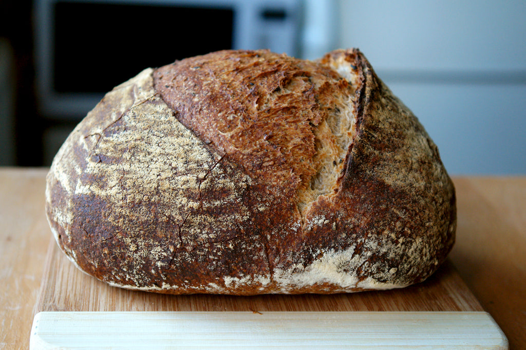 "Pain au levain" cu adaos de faina integrala si graunte